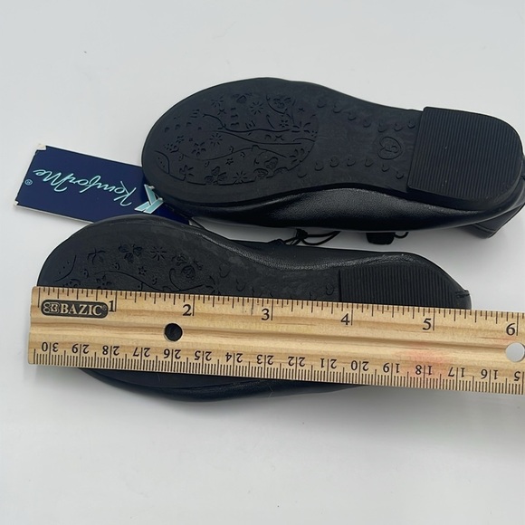 NWT KomForMe Toddler Girls Black Mary Jane Ballet Flats – Size 5 - Picture 6 of 11